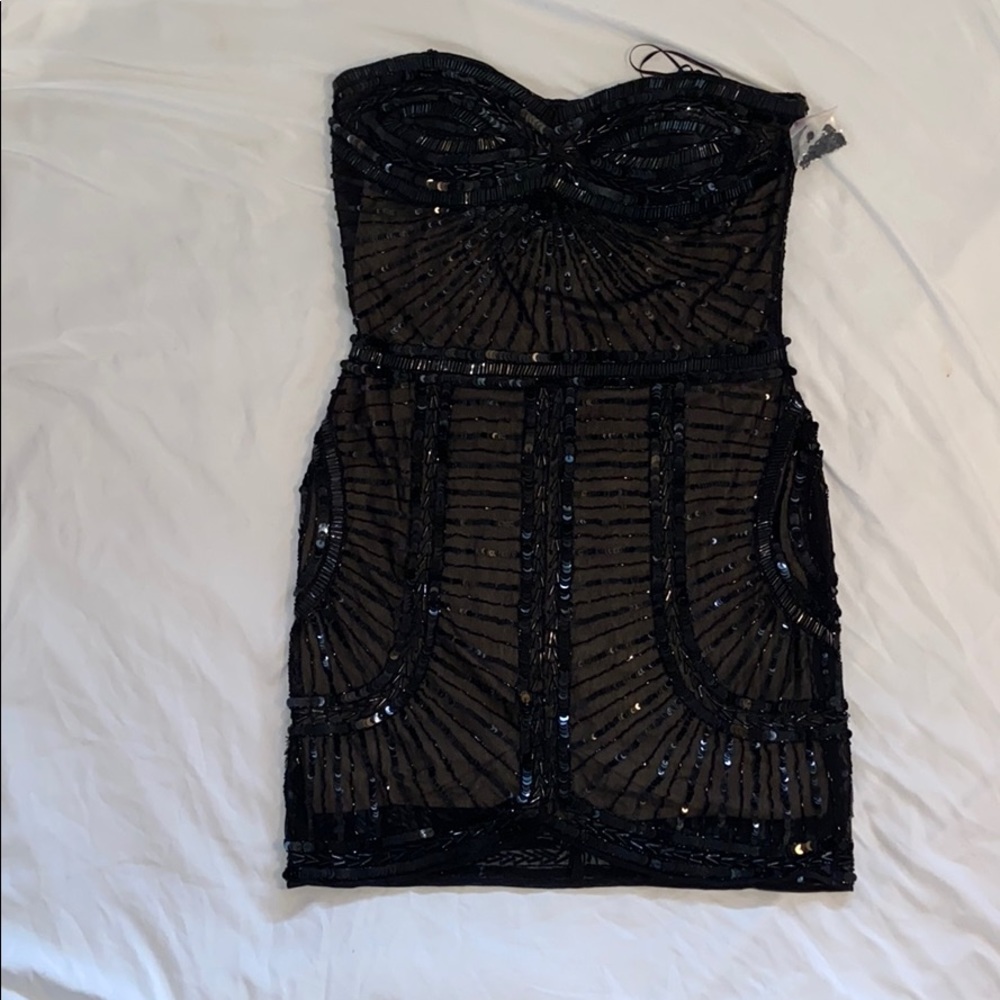 NWT Designer sequined beaded dress